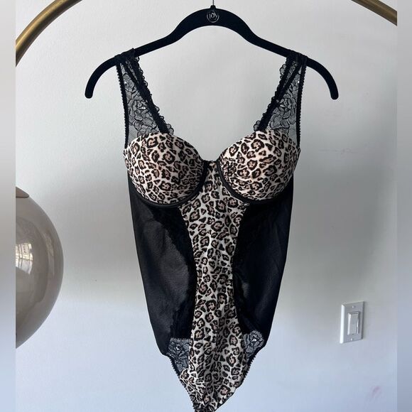 Jolidon Clandestine Body Animal Print Size 85B 38B NWT - Picture 3 of 10